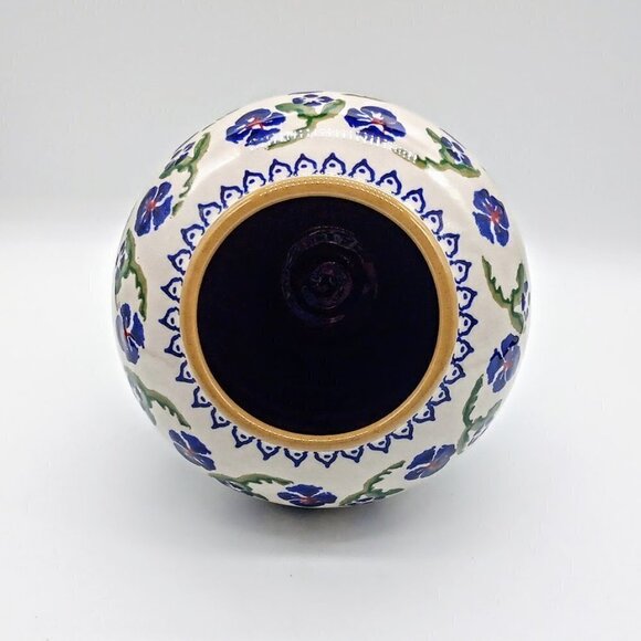 Nicholas Mosse Pottery Ireland Pansy Ceramic Vase - Picture 4 of 6